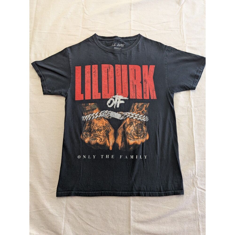 Lil Durk OTF Only The Family Graphic Tee Small Black Rap Hip Hop Streetwear